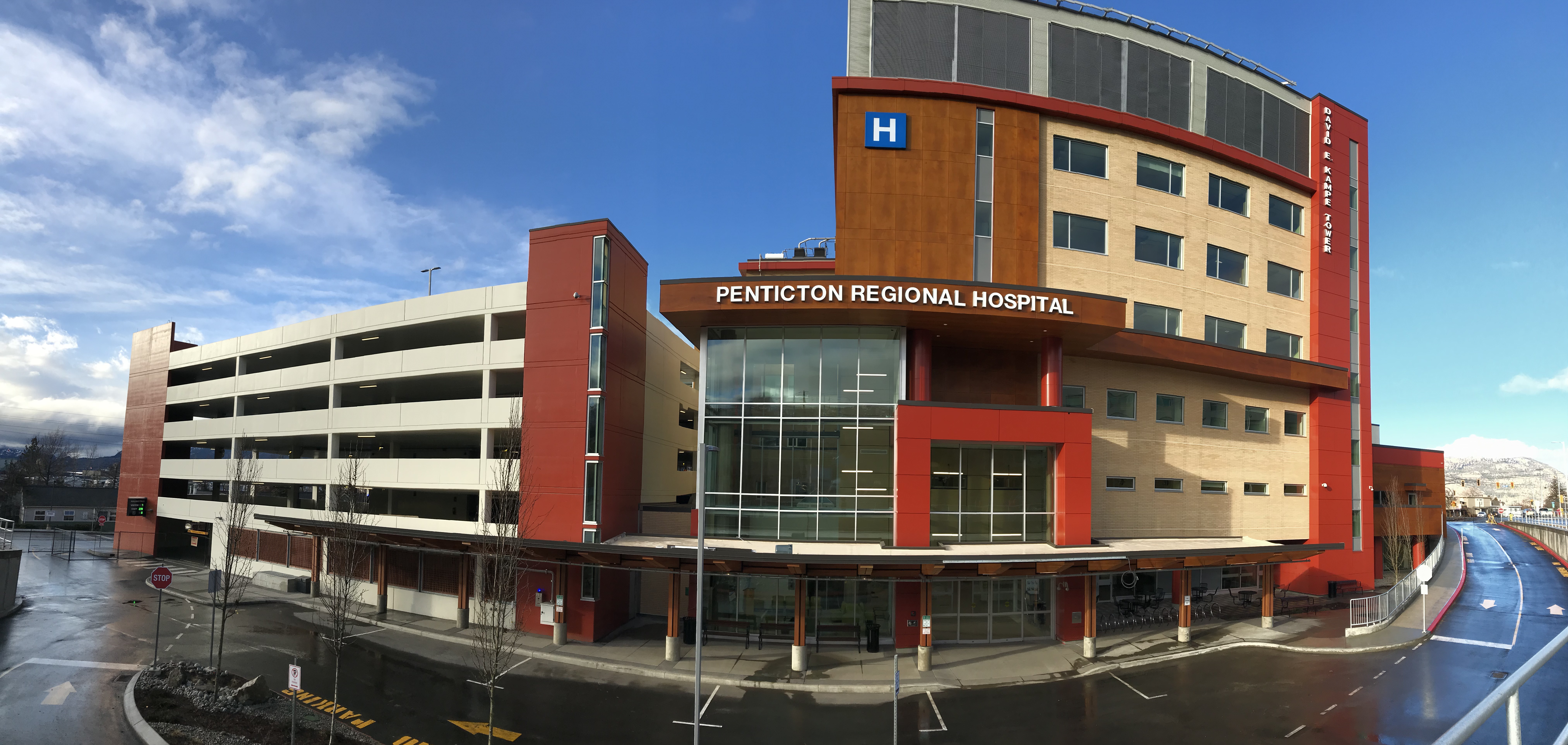 The David E. Kampe Tower at Penticton Regional Hospital opened in 2019.