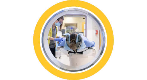 the inside of a medical imaging machine