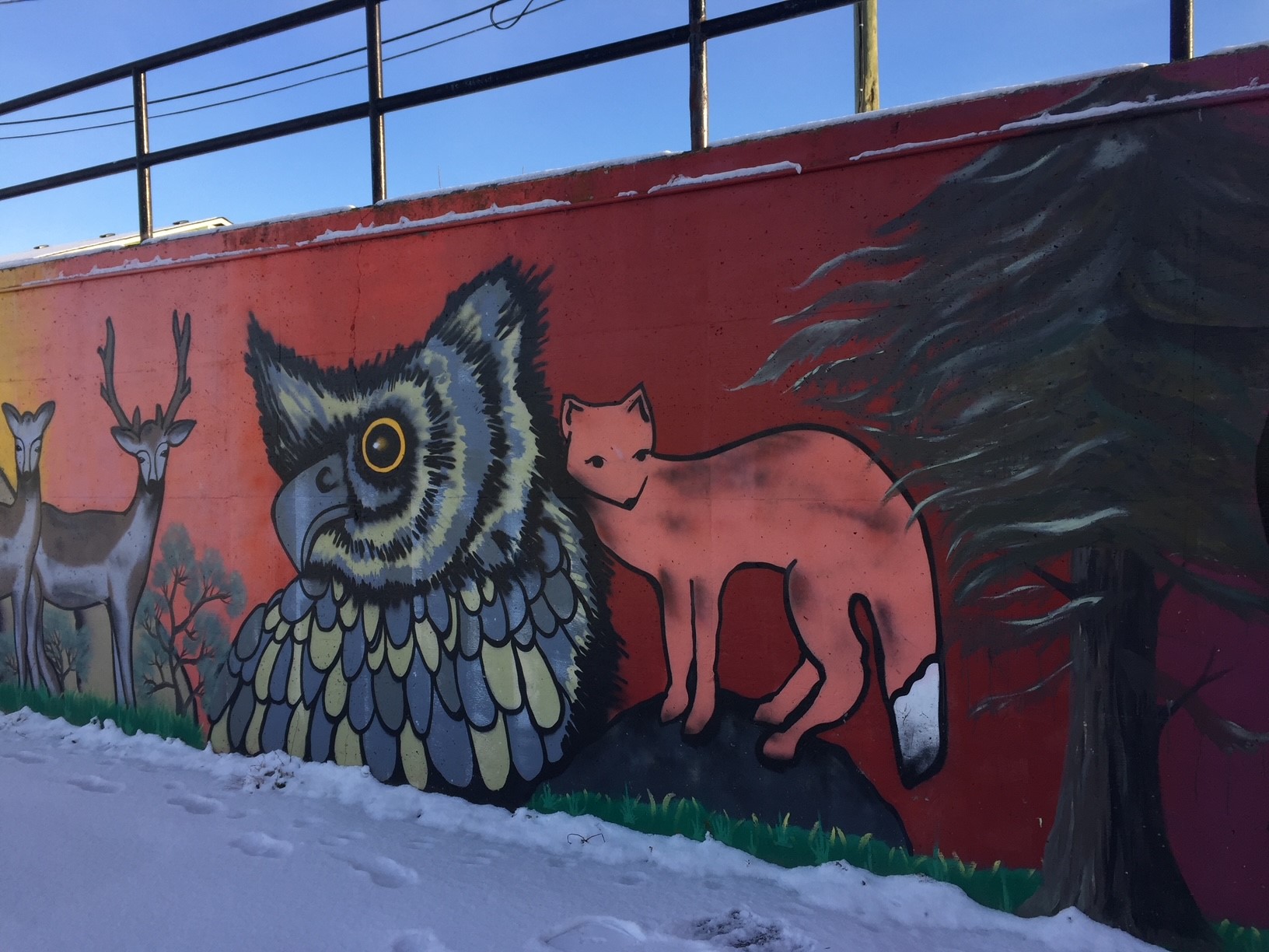 A mural painted by Chris