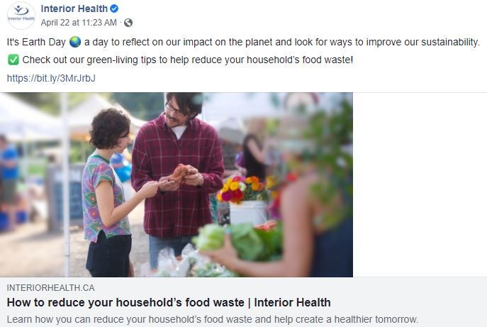 Earth Day social post