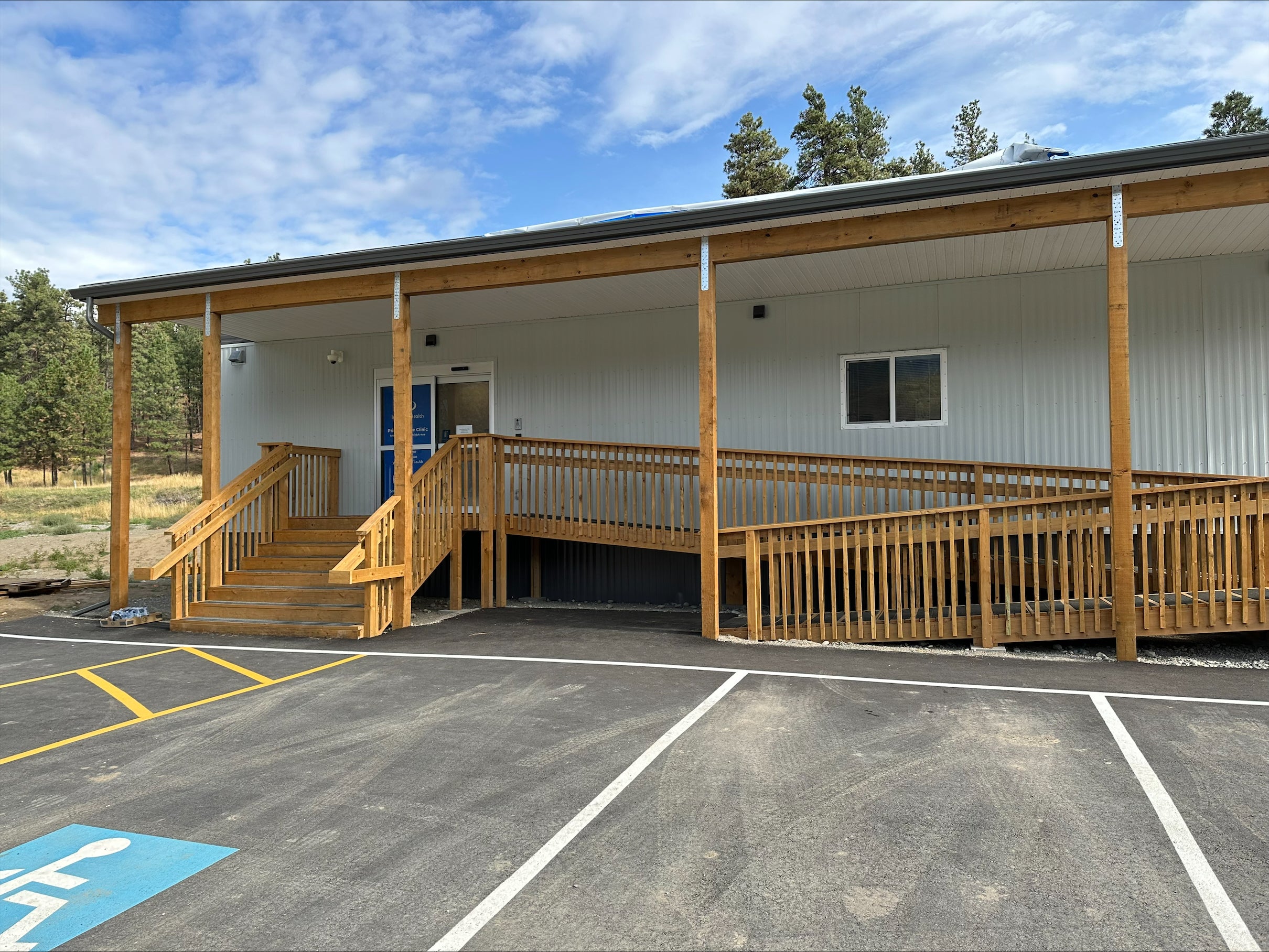 Lytton health services building entrance