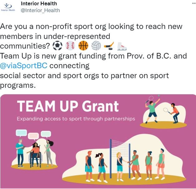 Team UP social post