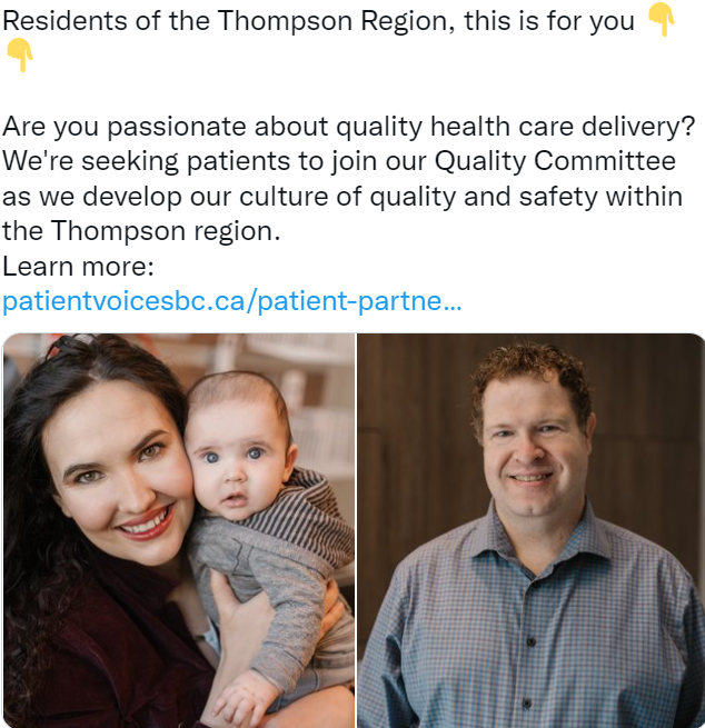 Twitter post of search for quality committee in TCS
