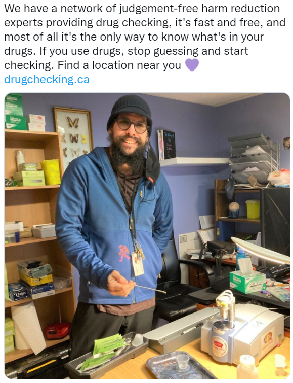Drug checking network