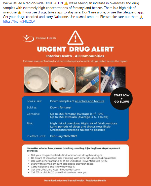 IH-Wide Toxic Drug Alert