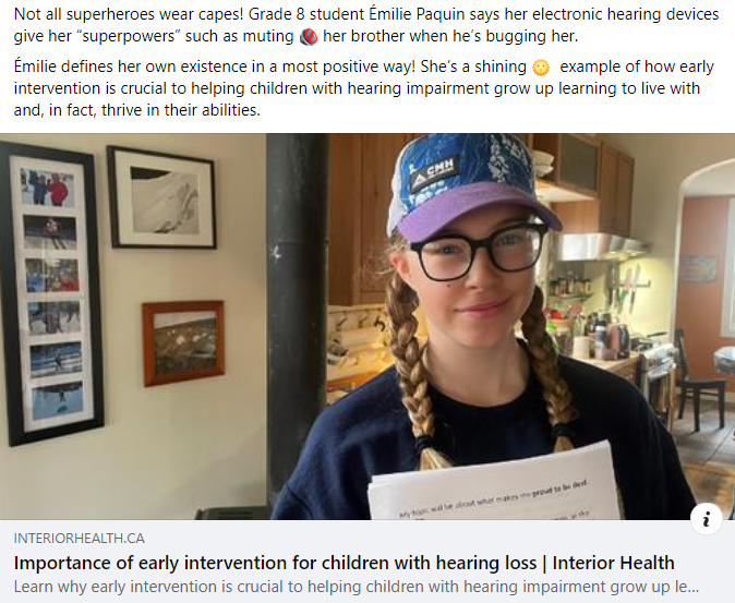 Social media posts you can share - Early hearing loss in children