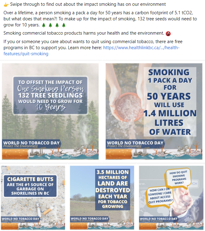 Social media posts you can share - quit smoking
