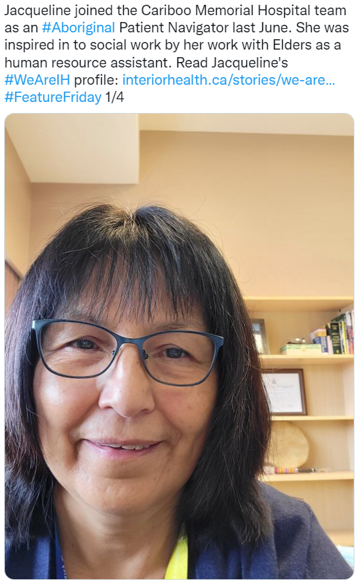 Twitter post of Jacqueline Mattice's We are IH article