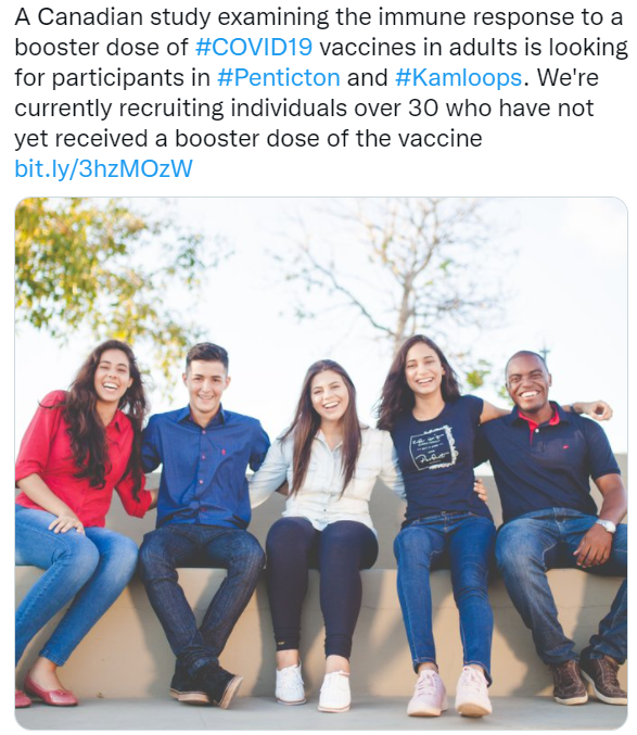 Social media posts you can share - covid booster study