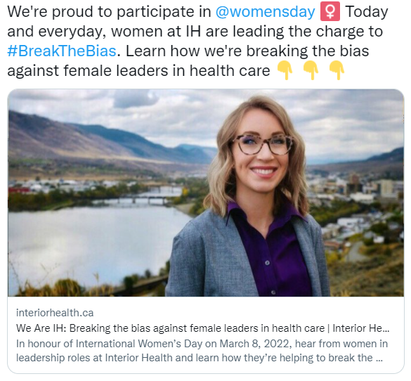International Women's Day Twitter