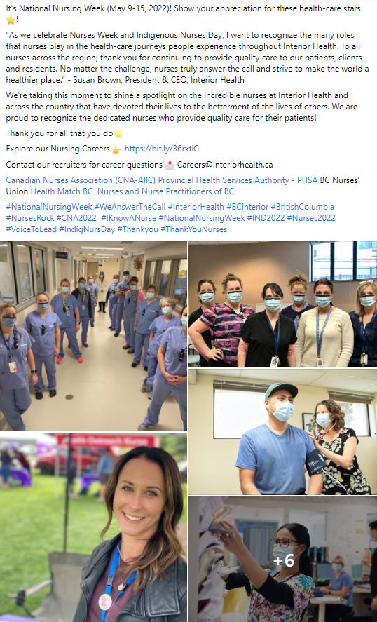 Nursing Week social post