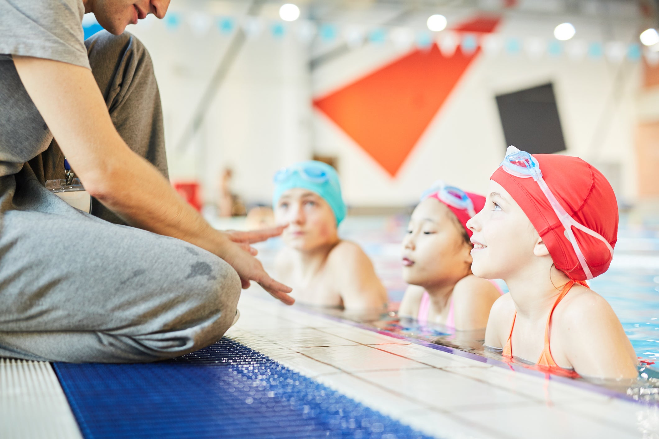 Children in a pool.