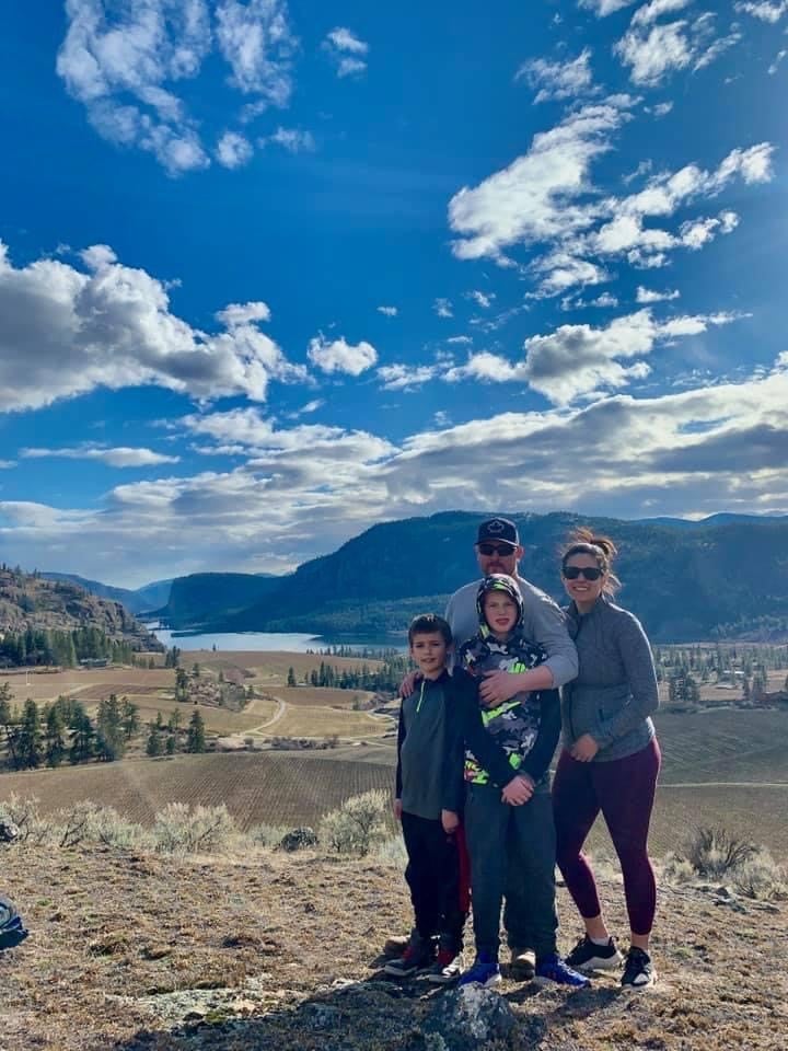 Family enjoying a sunny day.