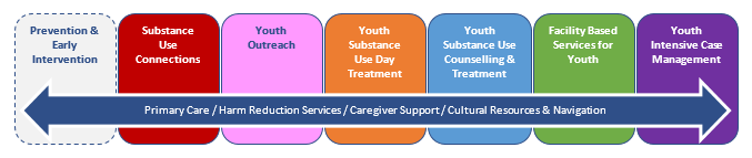 Chart of youth substance use services.