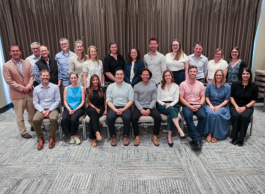 The graduating class of NAVIG8 Cohort 3 taking a group photo. 